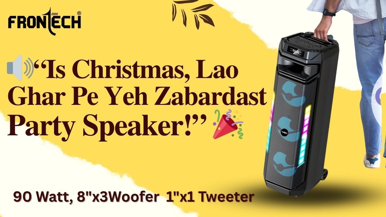 Unboxing Frontech Smash PRO-20P 90W Trolley Speaker | Karaoke with Wireless Mic | 6000mAh Battery 