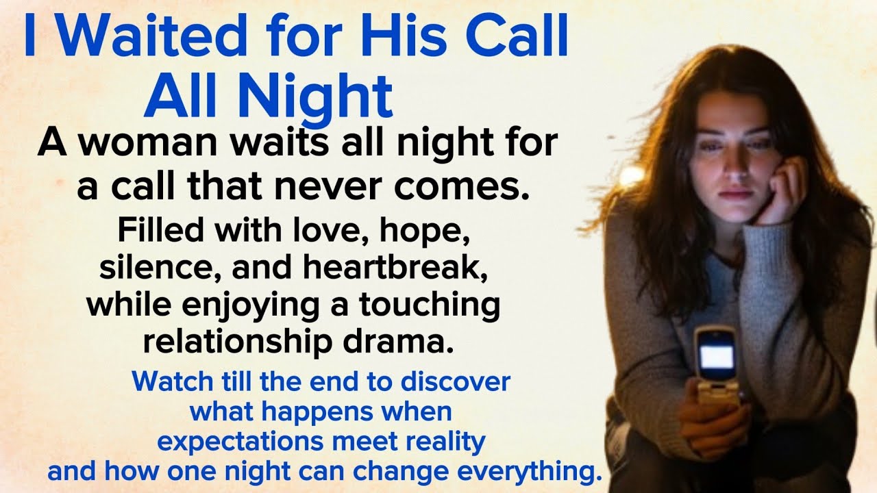 I Waited for His Call All Night ✅ Emotional Story ⭐ Learn English With Stories ⭐ Level 3