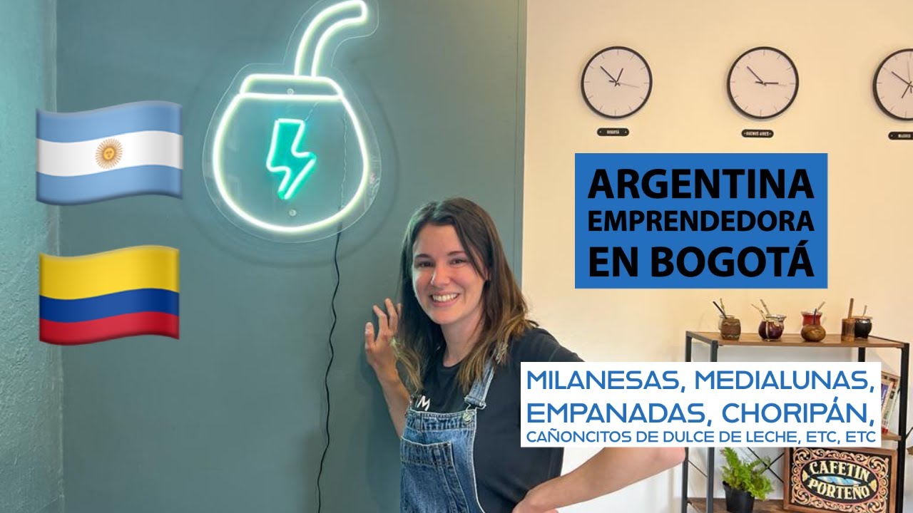 Una argentina en Bogotá 🇨🇴 que vende medialunas, milanesas, empanadas 🇦🇷 ¿Por qué? 🧉🥐🥟