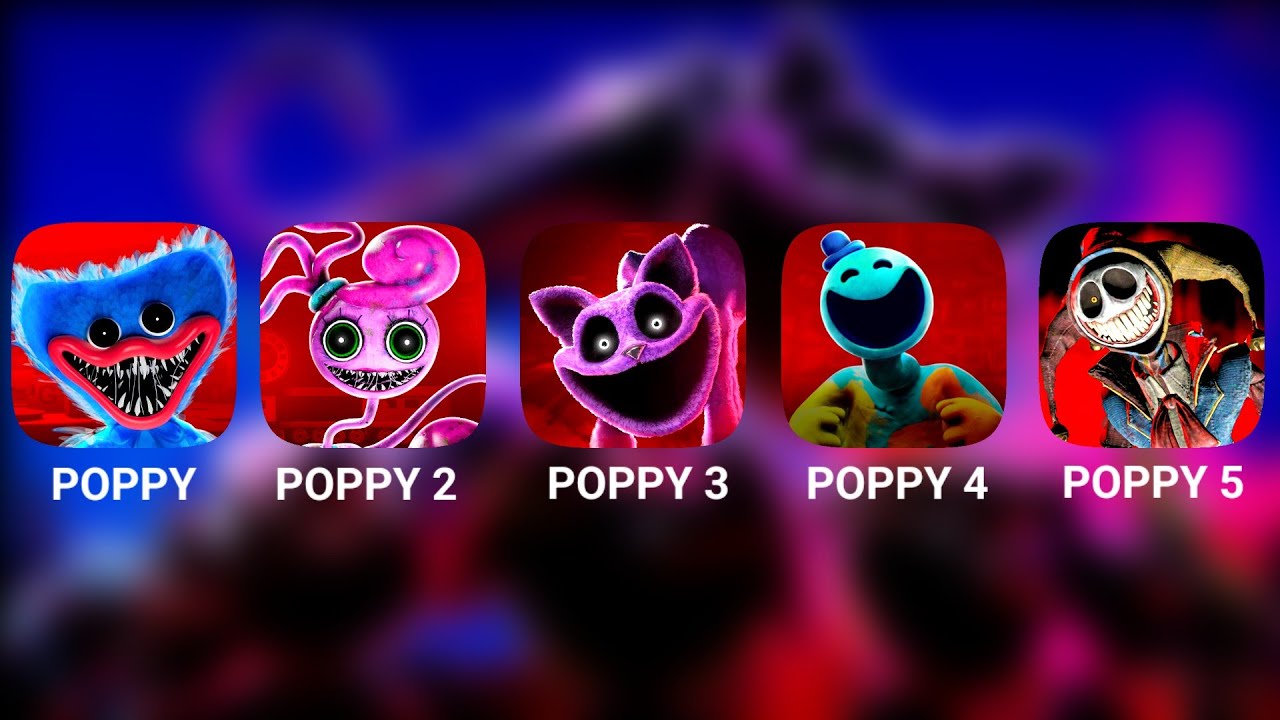 Poppy playtime chapter 5, 1,2,3,4 | Poppy All chapter Compilation | poppy playtime Full Gameplay 