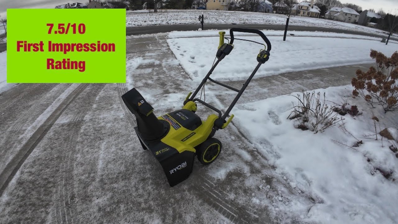 Ryobi 21” Snow Blower - Setup and First Use 