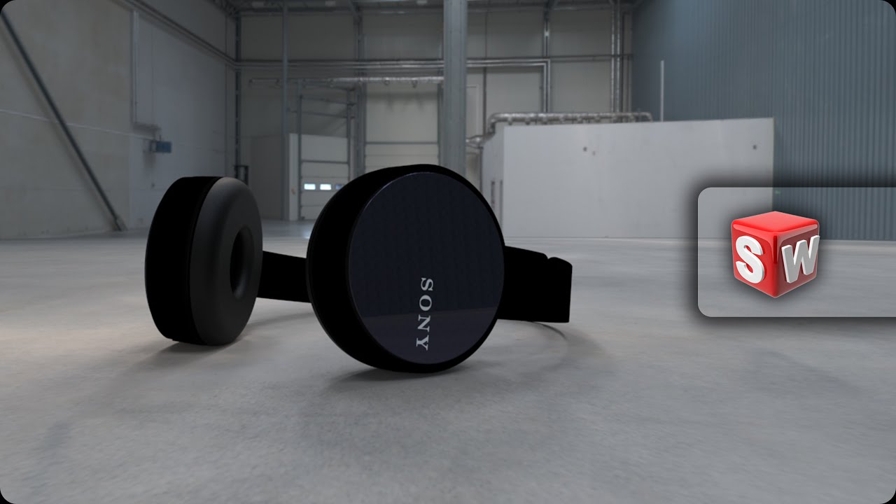 Headphone In Solidworks - Sony MDR 310 AP Headphone 3d Model