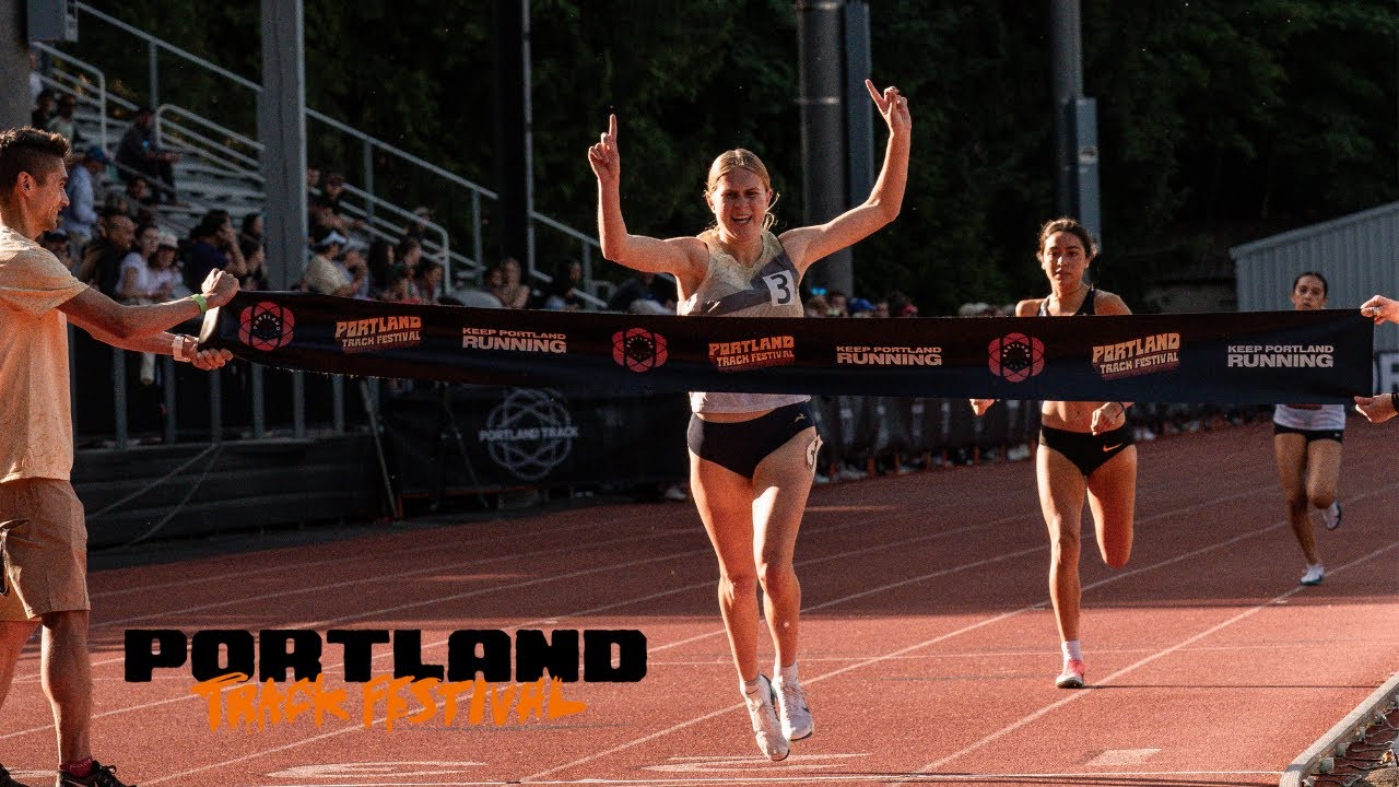 Big last lap for the win in the Portland Track Festival High School Girls 1500m
