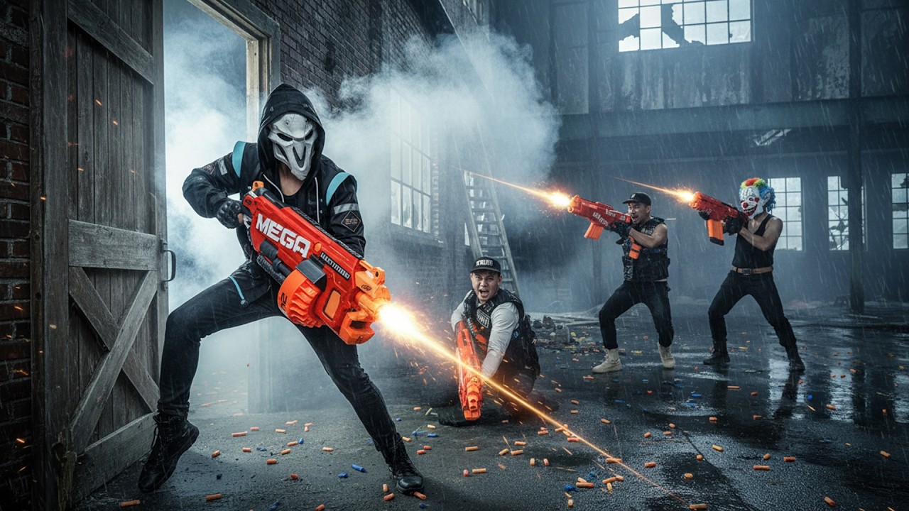 LTT Nerf Mod : SWAT TEAM Mission - Ghost Of Justice Nerf Guns Takedown Of The Viper Cartel