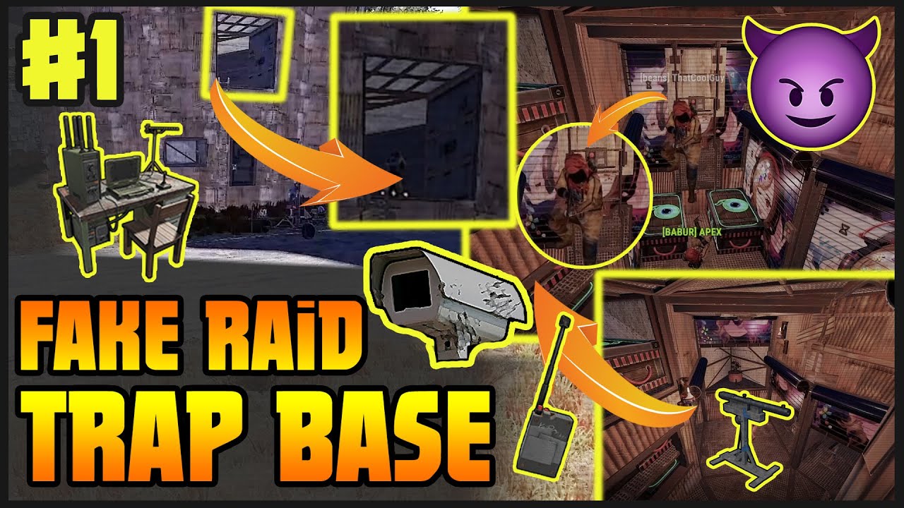 UZAKTAN KUMANDALI FAKE RAİD TRAP BASE |#1| RUST T&Uuml;RK&Ccedil;E