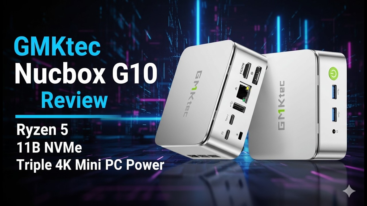 GMKtec Nucbox G10 Review – Ryzen 5, 1TB NVMe & Triple 4K Mini PC Power