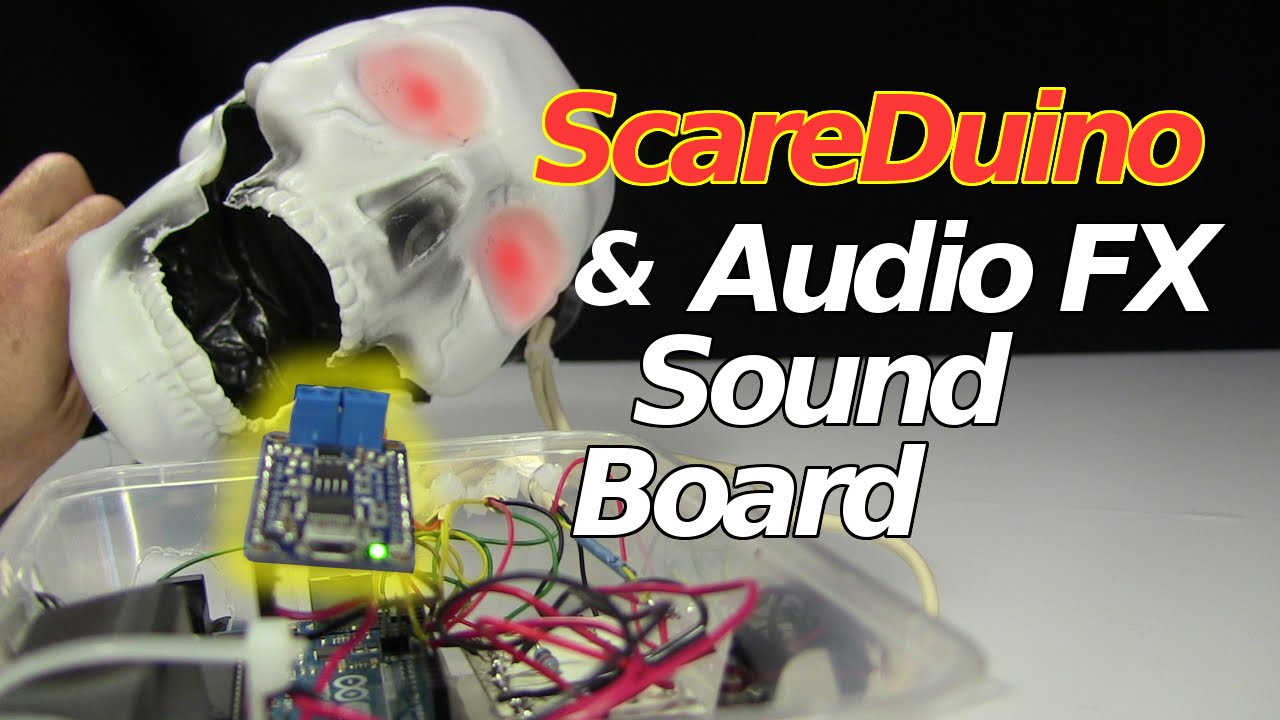 ScareDuino & Adafruit Audio FX Sound Board for Halloween