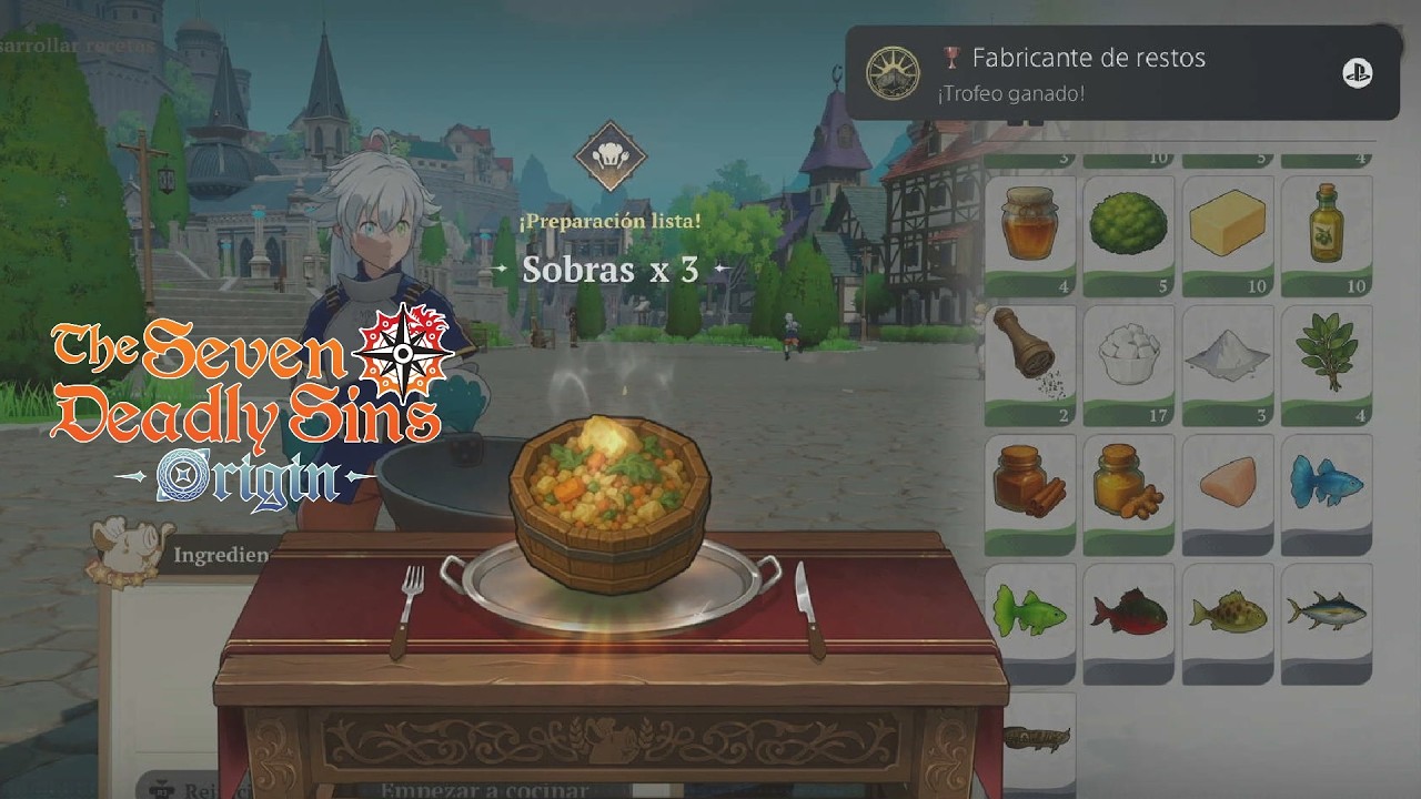 Scrap Maker (Bronze Achievement/Trophy) The Seven Deadly Sins: Origin