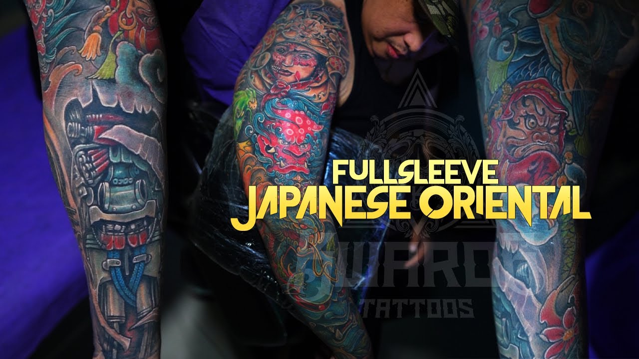 JAPANESE ORIENTAL FULL SLEEVE TATTOO TIME LAPSE