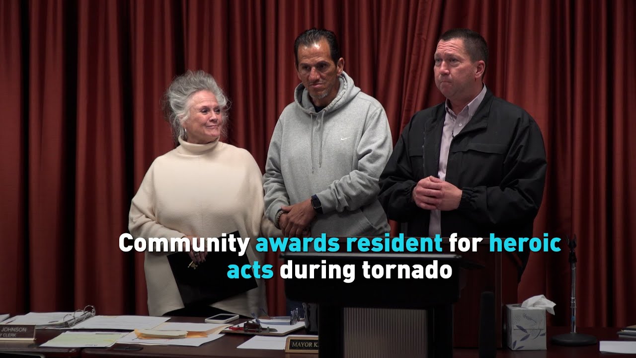 Community awards residents for heroic acts during tornado disaster