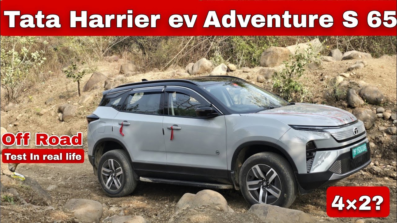 Tata Harrier ev Adventure S 65 Off Road || Test in Real Life || hindi || Hill Climb with 4×2
