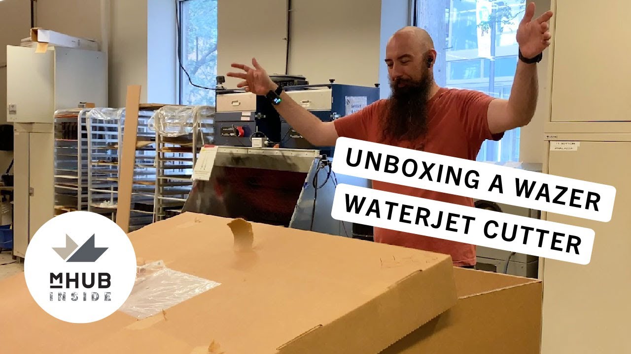 Unboxing a WAZER Waterjet Cutter