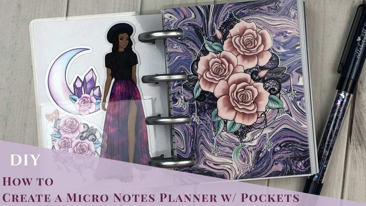 DIY | HOW TO CREATE A MICRO NOTES PLANNER WITH POCKETS | VB SEPTEMBER KIT | MAGICAL PLANS