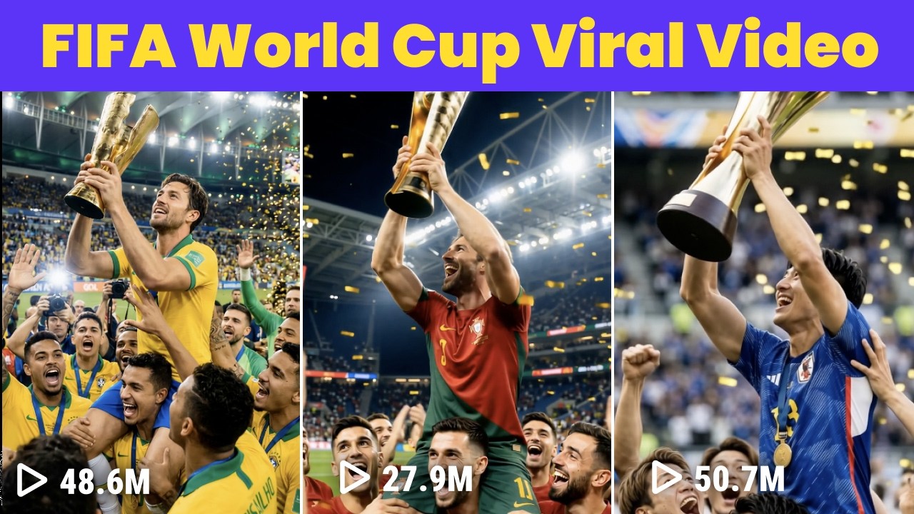 Как сделать вирусное видео про ЧМ по футболу FIFA? (Без промптов)