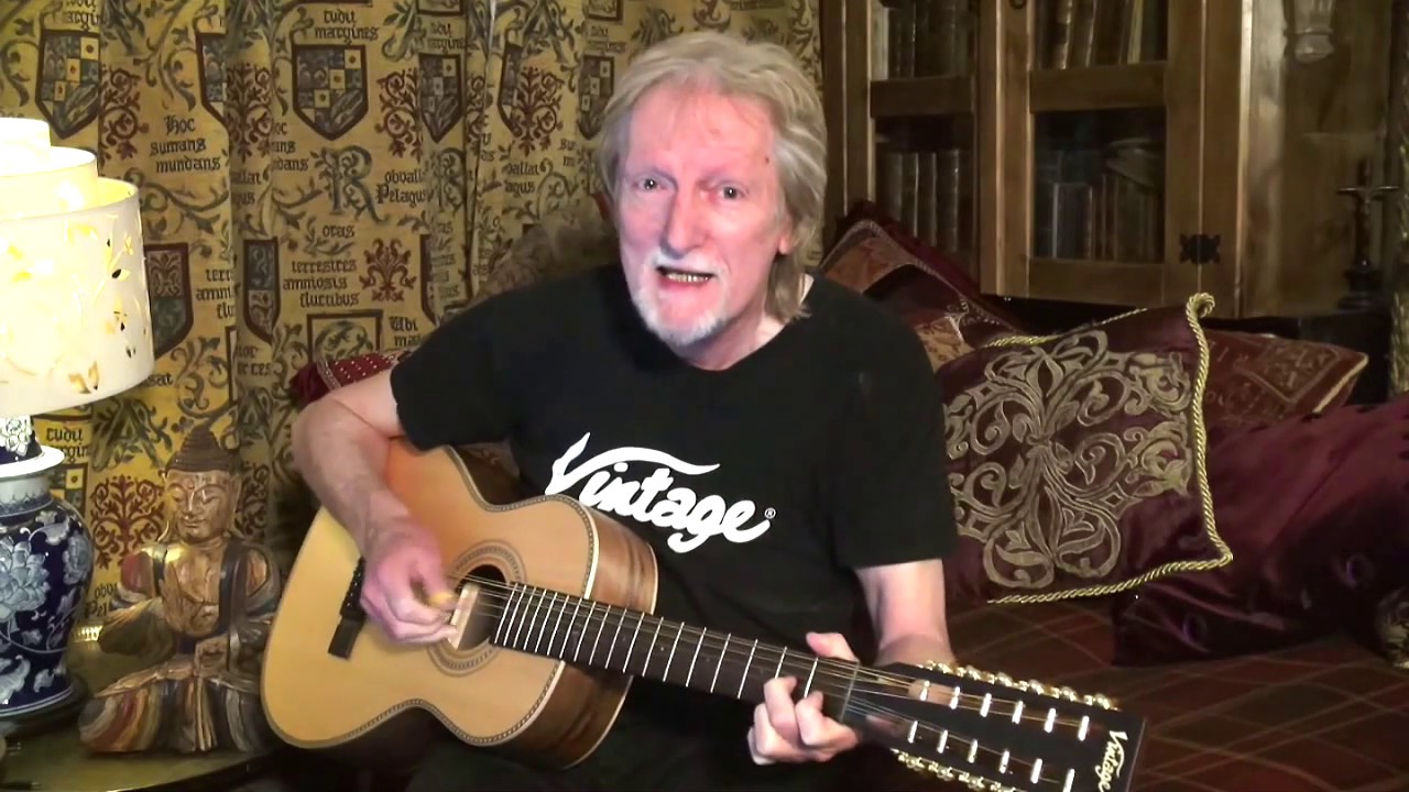 Updated Paul Brett Vintage 12 string electro-acoustic guitar - Tribute to Lonnie Donegan