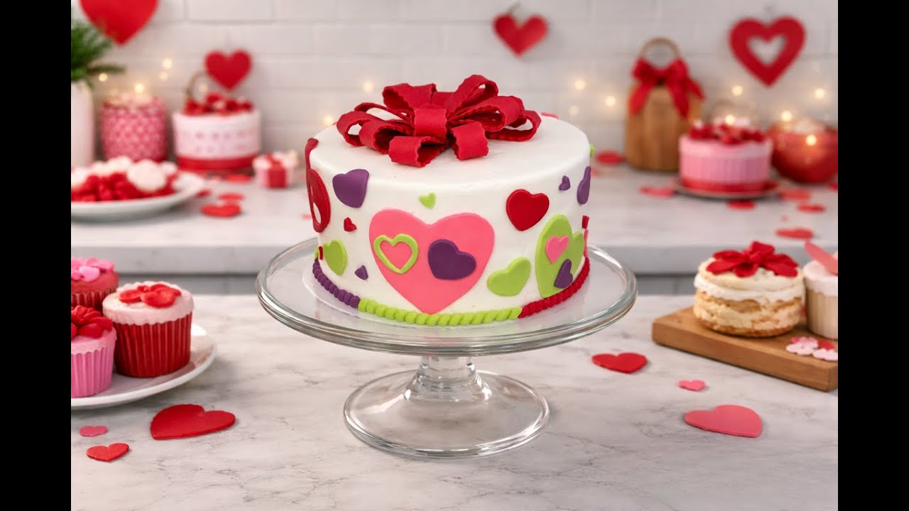 Pastel Fiesta de Corazones