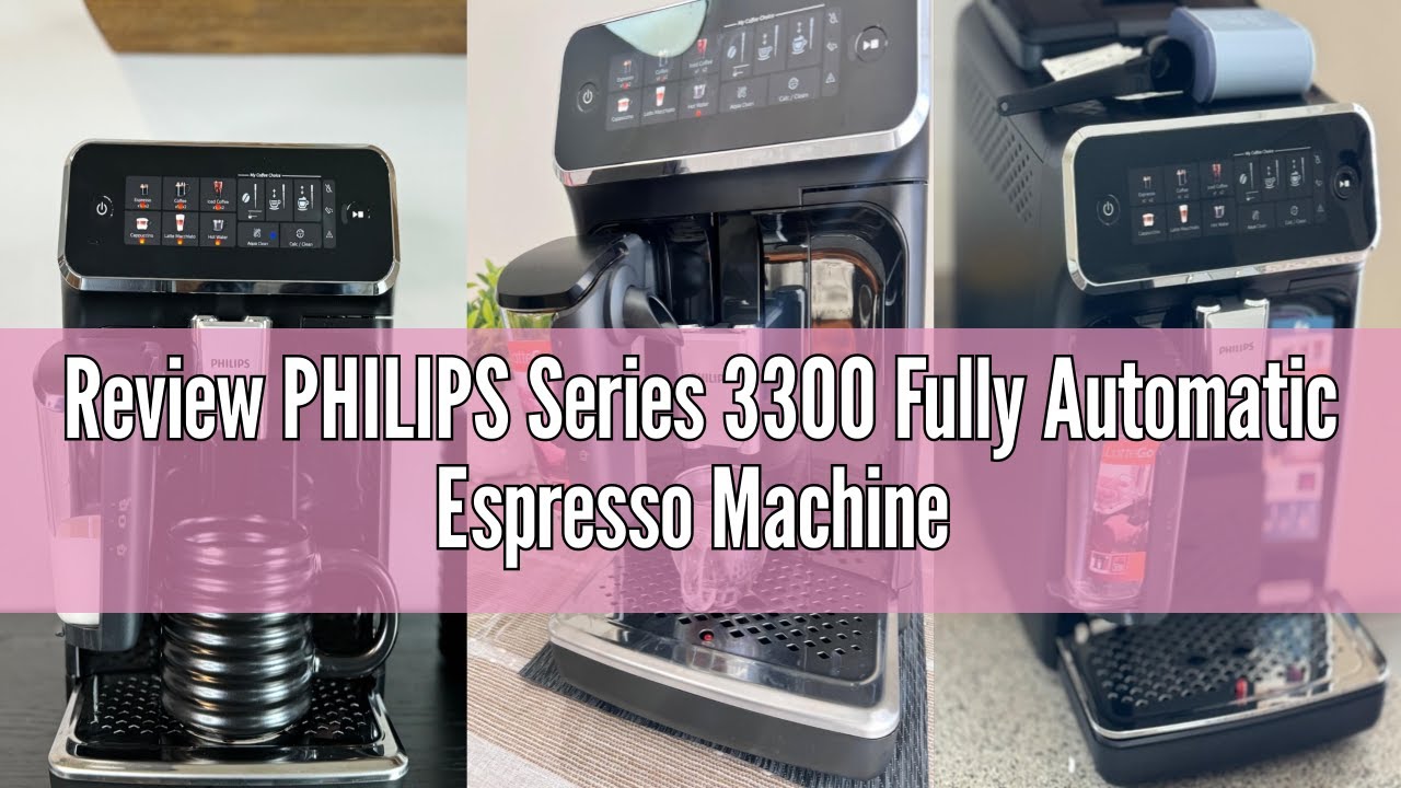 Обзор полностью автоматической эспрессо-машины PHILIPS Series 3300 — 6 горячих и холодных напитко...