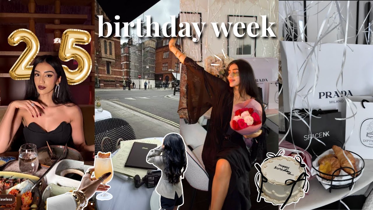 НЕДЕЛЯ МОЕГО 25-ЛЕТИЯ 🎂 | исследование Лондона, сюрпризы от парня, ботокс для волос и самоанализ