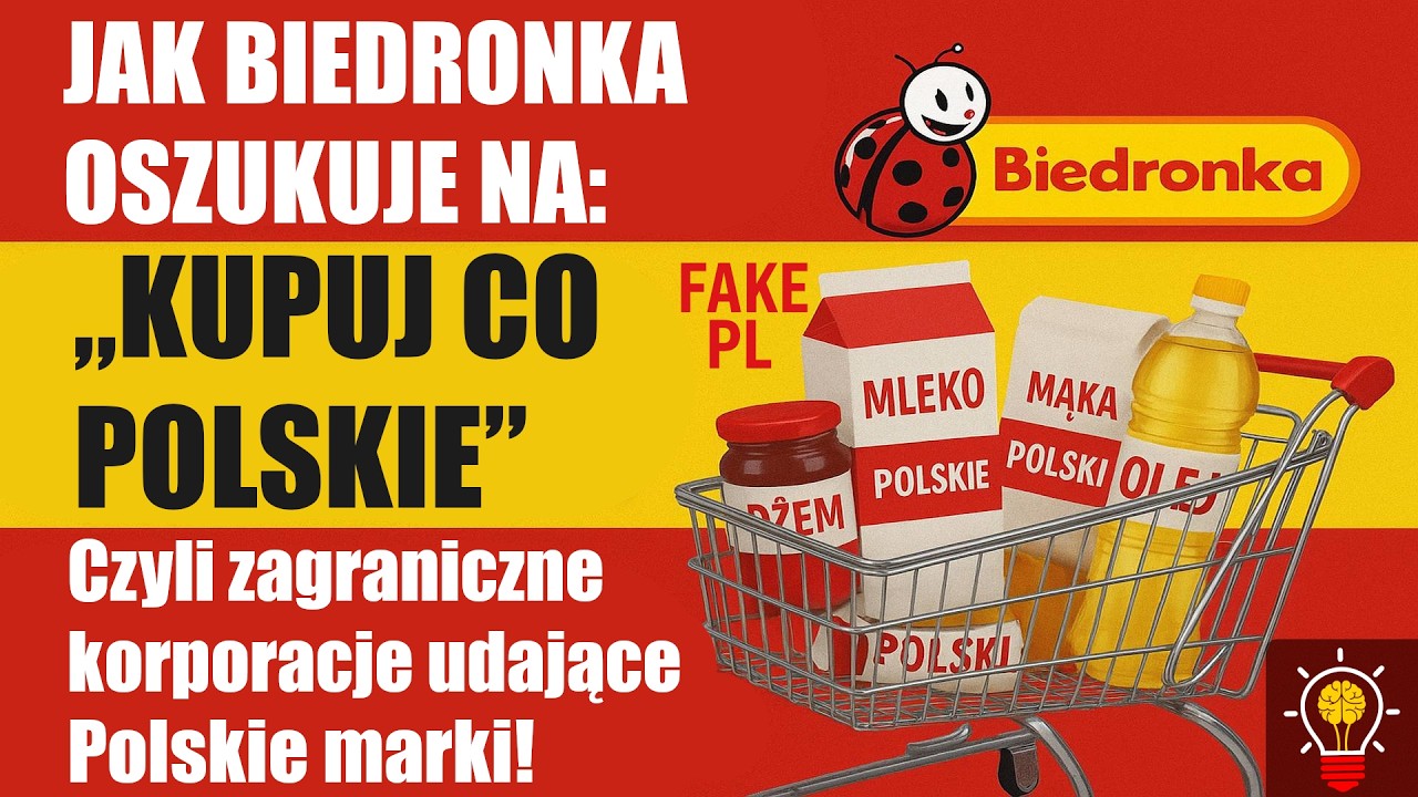 Jak Biedronka oszukuje na: „Kupuj co Polskie” – zagraniczne korporacje udające Polskie marki!