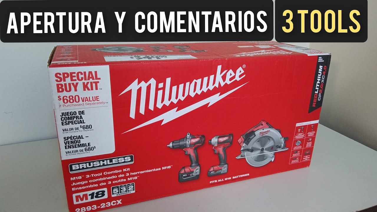 COMBO MILWAUKEE DE 3 HERRAMIENTAS | 2893-23CX
