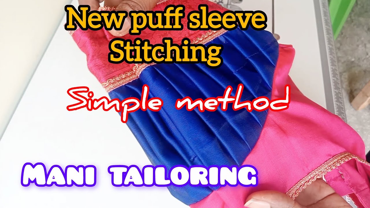 New puff sleeve stitching 💞 simple method 💐 Mani tailoring ✂️
