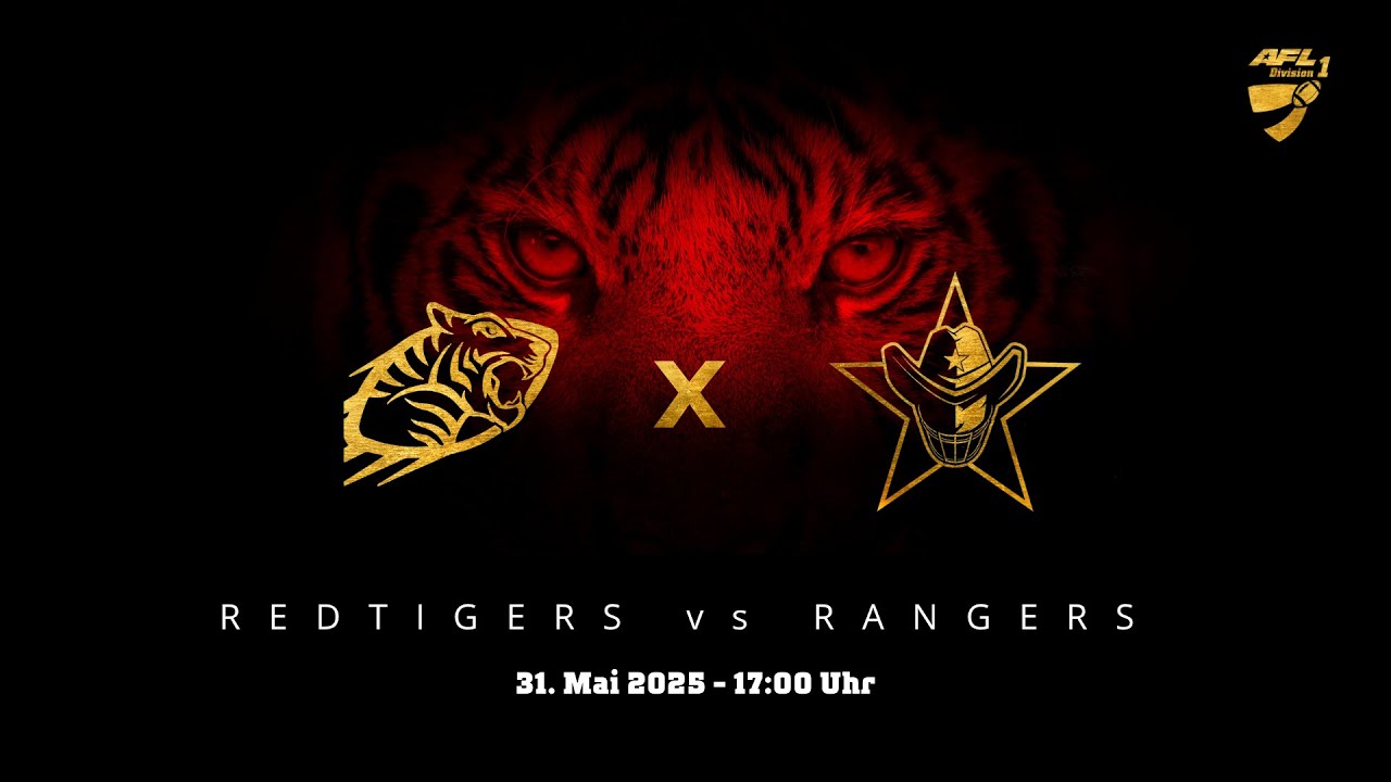 LIVESTREAM - AFL Div 1 - Red Tigers at Mödling RANGERS