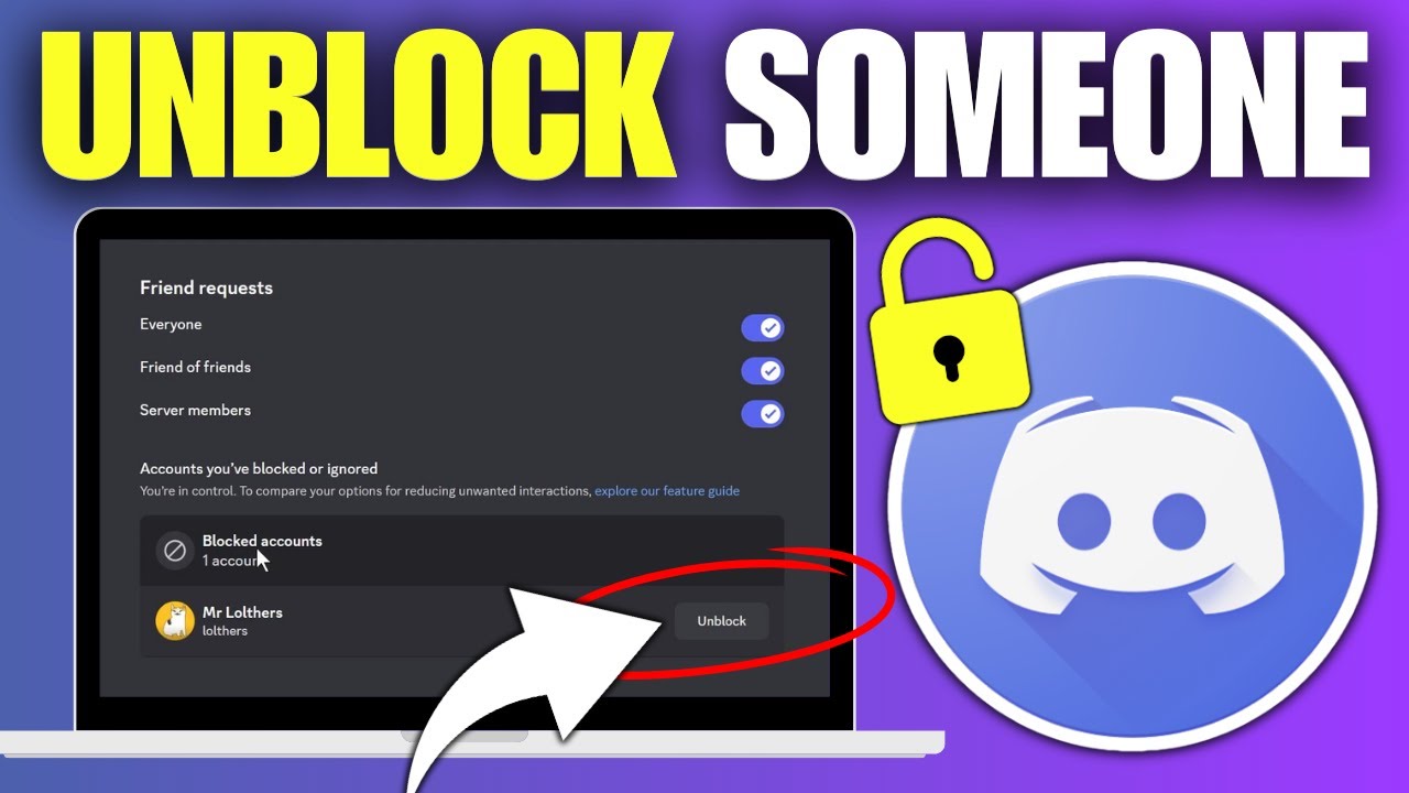 How To Unblock Someone on Discord (PC)