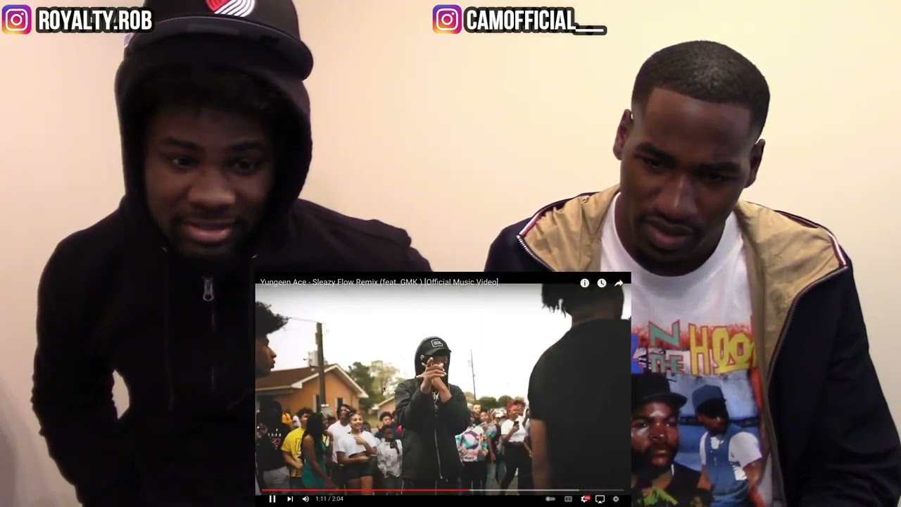 Yungeen Ace - Sleazy Flow Remix (feat. GMK ) [Official Music Video] Reaction