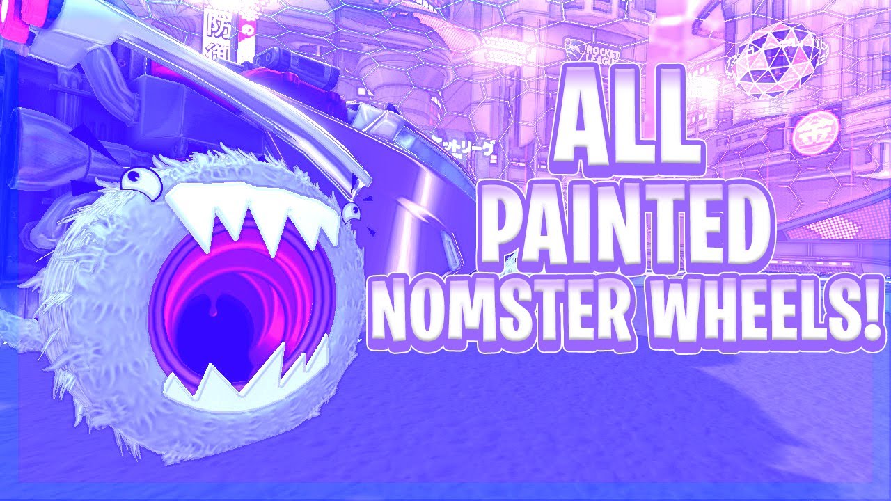 ALL *NEW* PAINTED NOMSTER WHEELS! (Rocket League Season 6 Update)