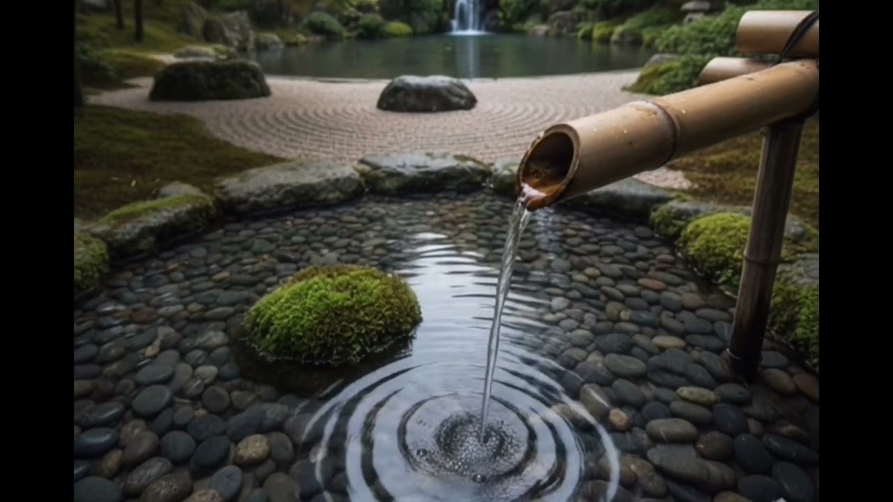 Relaxing Music Meditation, Bamboo Water Fountain, Sleep Music, Zen On