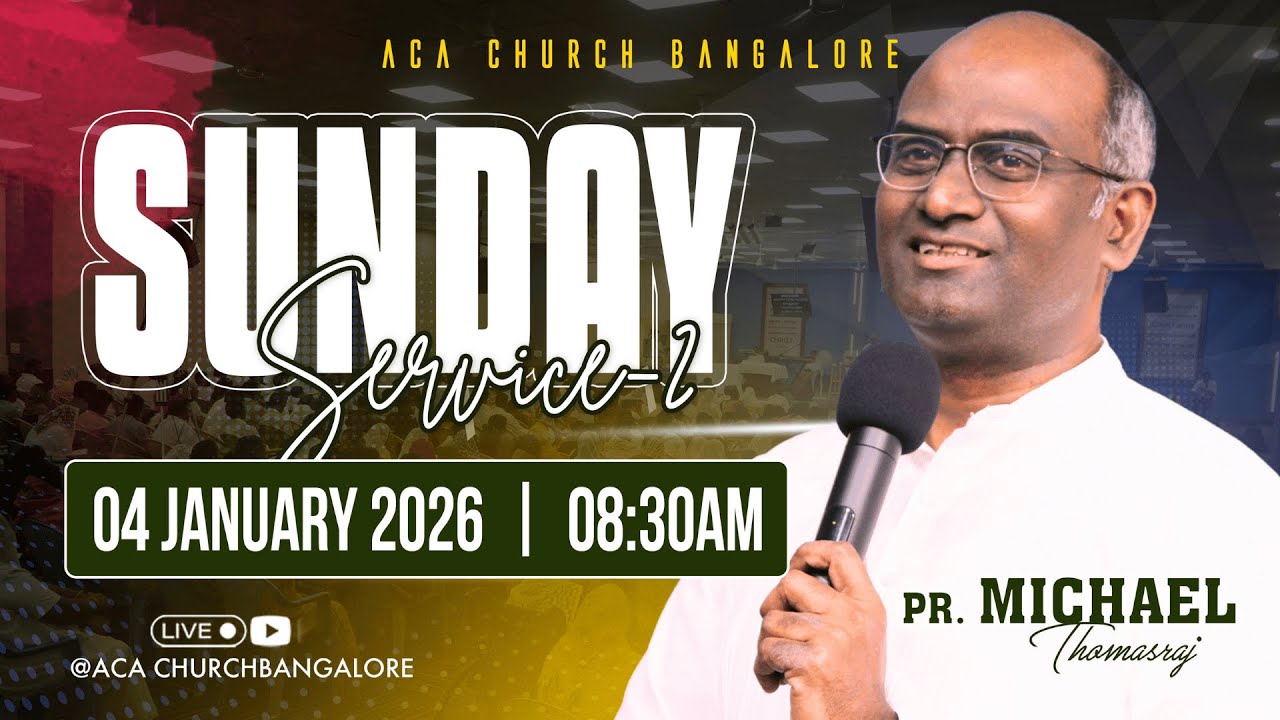 Build His temple | 4th Jan 2026 | Pas. Michael Thomasraj | @ACAChurchBangalore​