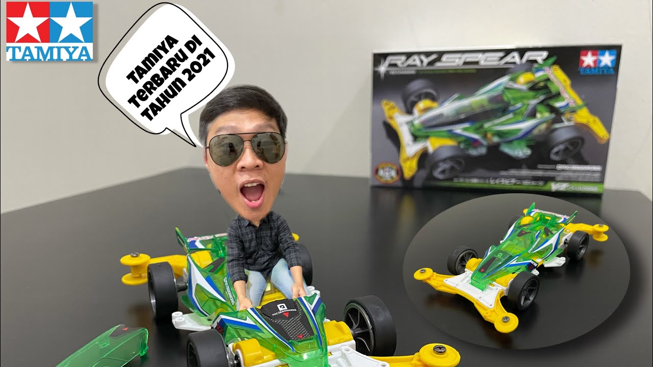 Ray Spear - Tamiya Mini 4WD Terbaru 2021 | Unboxing, Review Tipis-tipis & Rakit