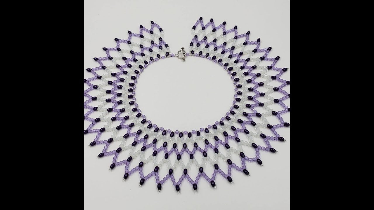 Basic Netting, Necklace tutorial