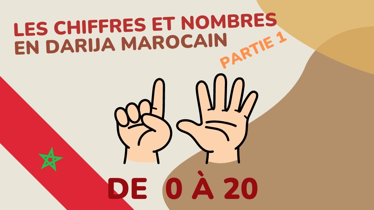 #6 🇲🇦​ Apprendre le darija/arabe marocain : LES NOMBRES partie 1 - Savoir compter de 0 à 20