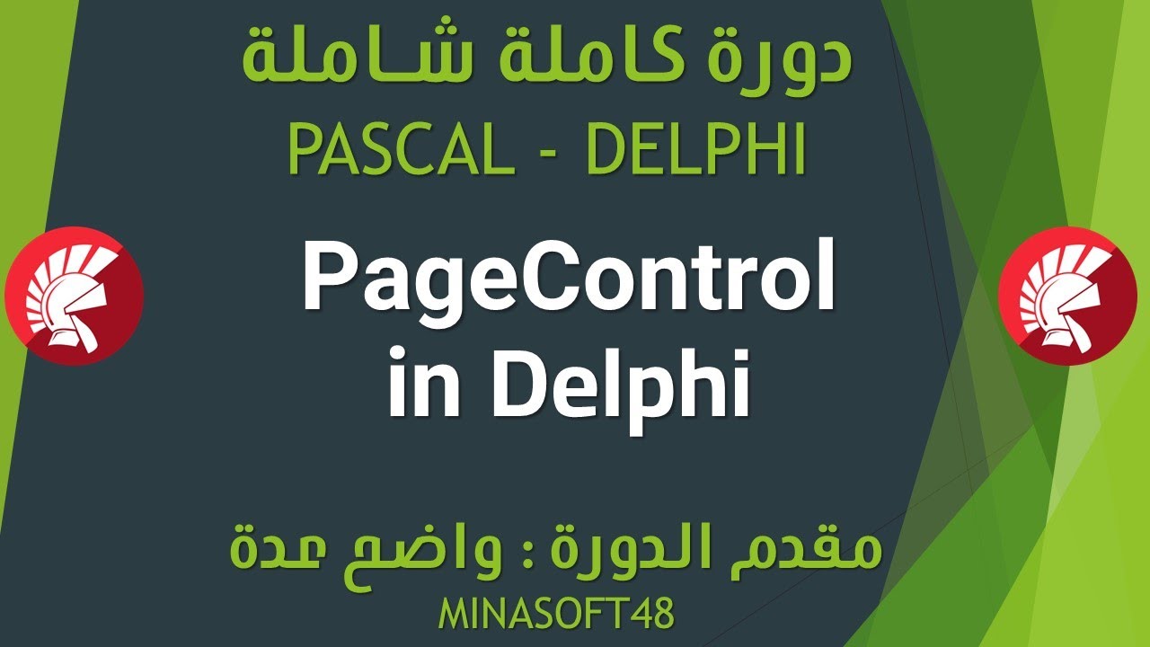 068 PASCAL AND DELPHI TUTORIAL - PageControl in Delphi