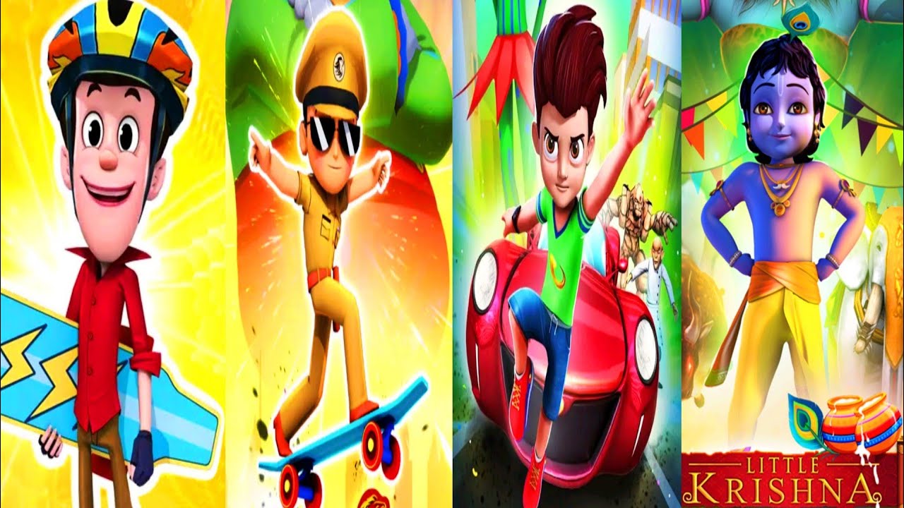 Smashing Simmba vs Little Singham Super Skater vs Kicko and Super Speedo vs Little Krishna Gameplay 