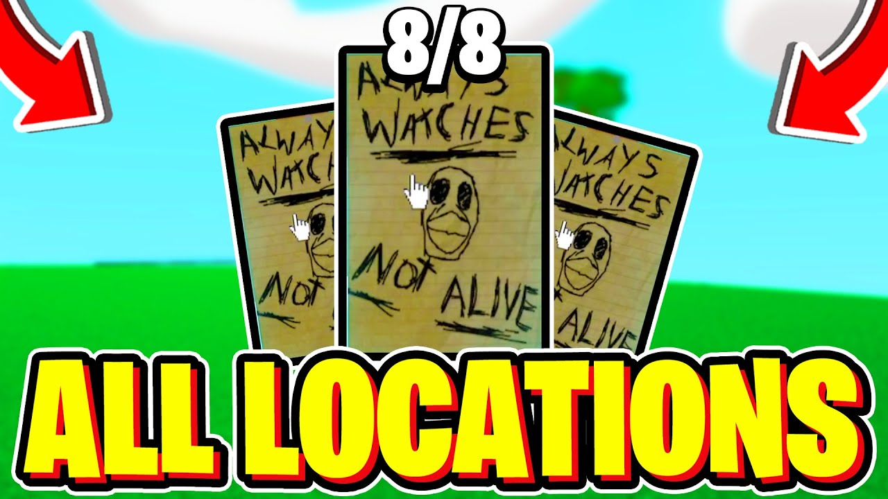 How To FIND ALL 8 PAGE LOCATIONS In Slap Battles! (SLENDER GLOVE GUIDE) Roblox