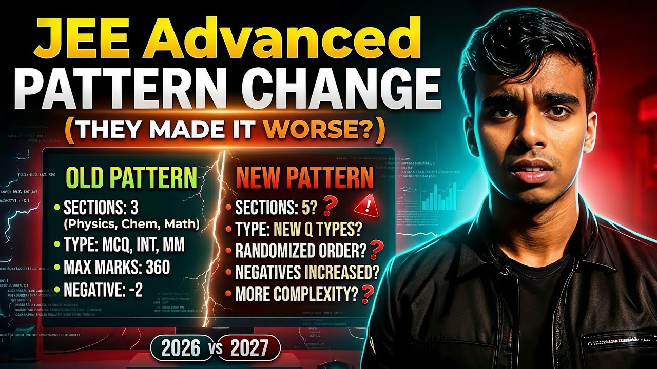 JEE Advanced Pattern Change 😱 Big Update for 2026 (Students Must Know) 🤔 JEE Advanced New Update