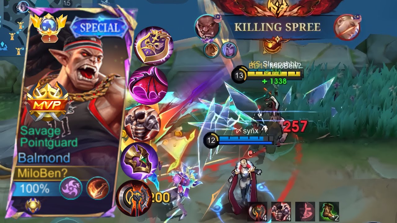 Balmond Exp + Emblem Assasin 🥶 Main Exp Malah Ketemu X - Borg | Balmond Best Build For Exp 2024 |