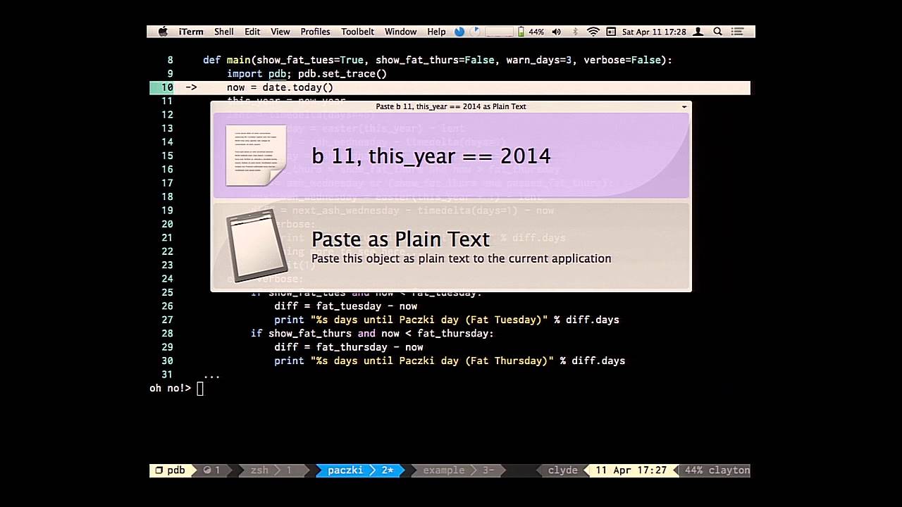 Clayton Parker - So you think you can PDB? - PyCon 2015