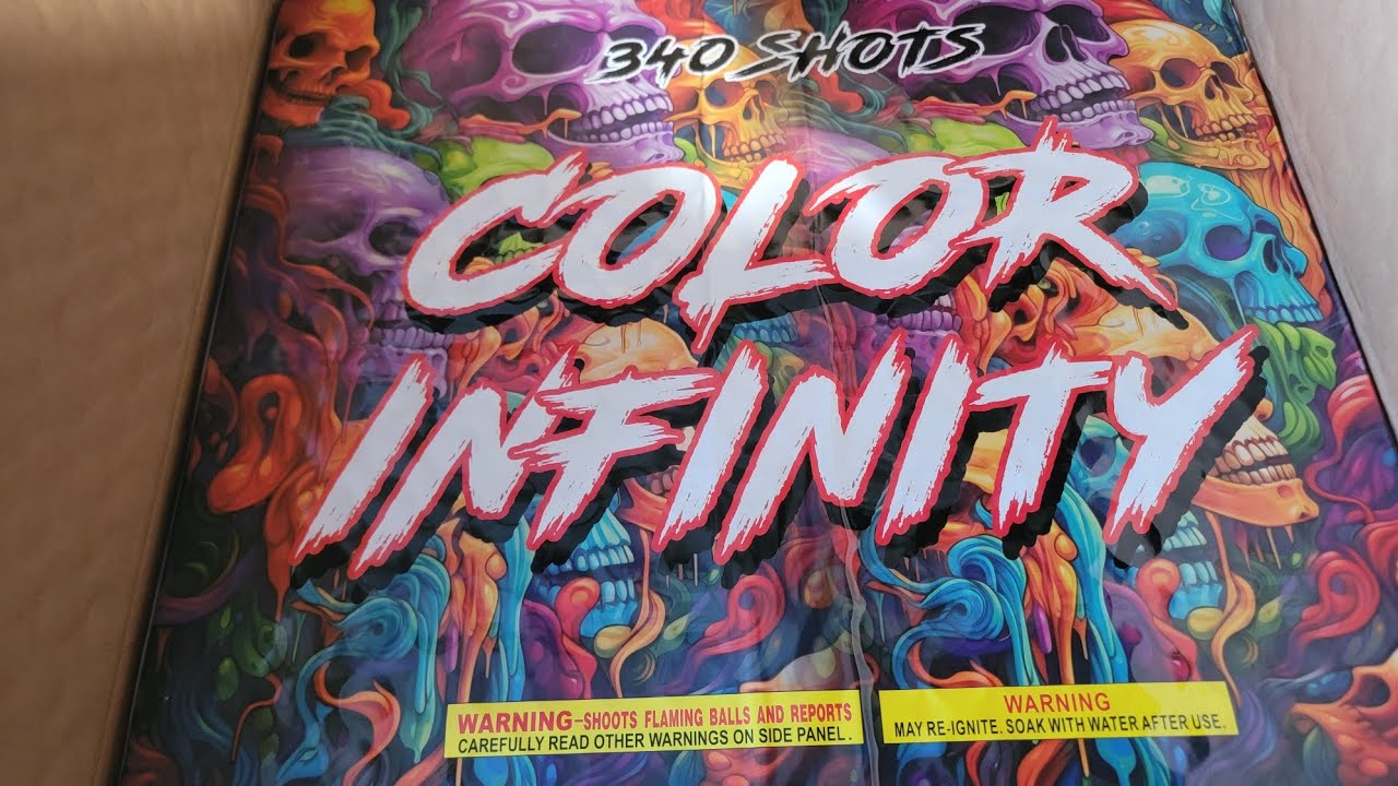 color infinity 340 shots  firework cake 1%er