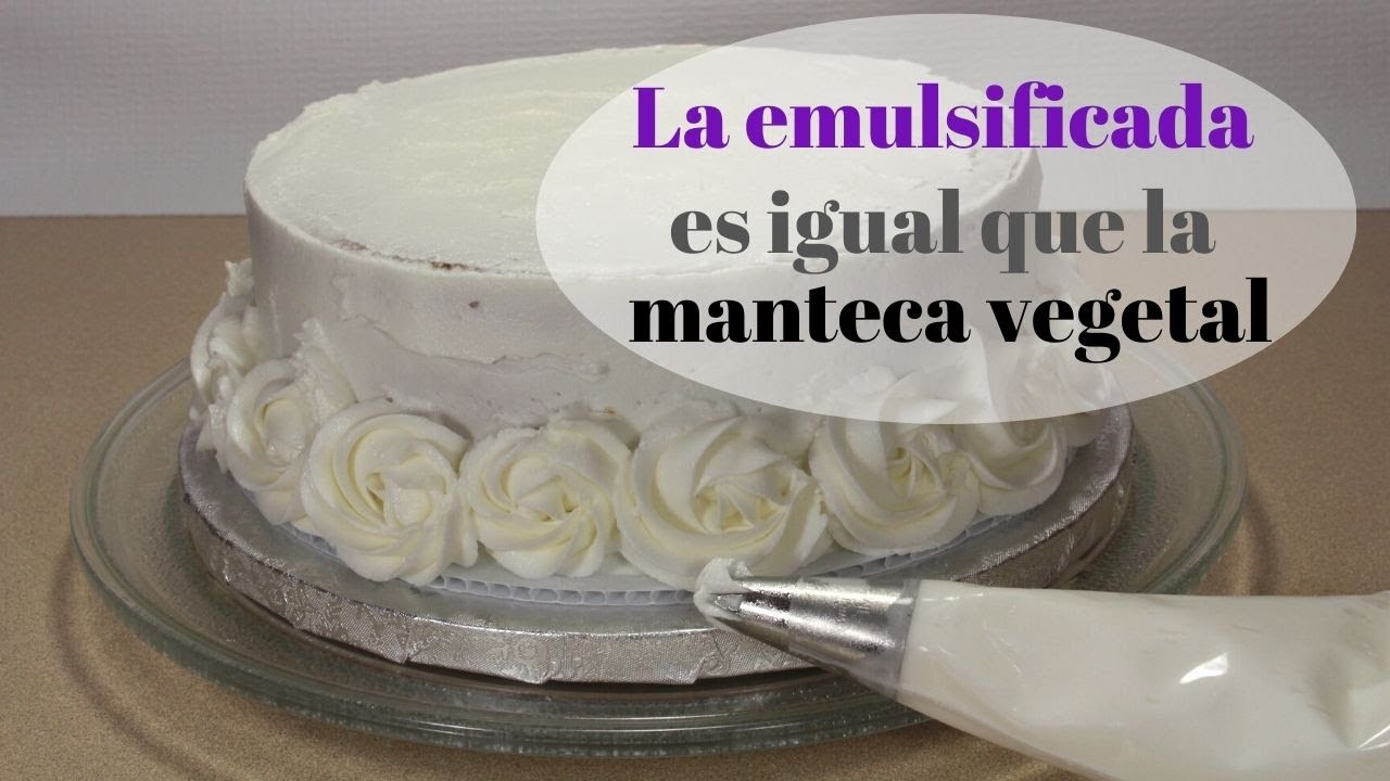 La manteca emulsificada es igual que la manteca vegetal