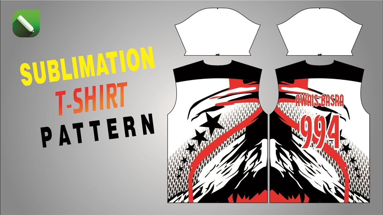How To Make Sublimation T-Shirts Design And Pattern Fitting In Coreldraw | Awais Graphics
