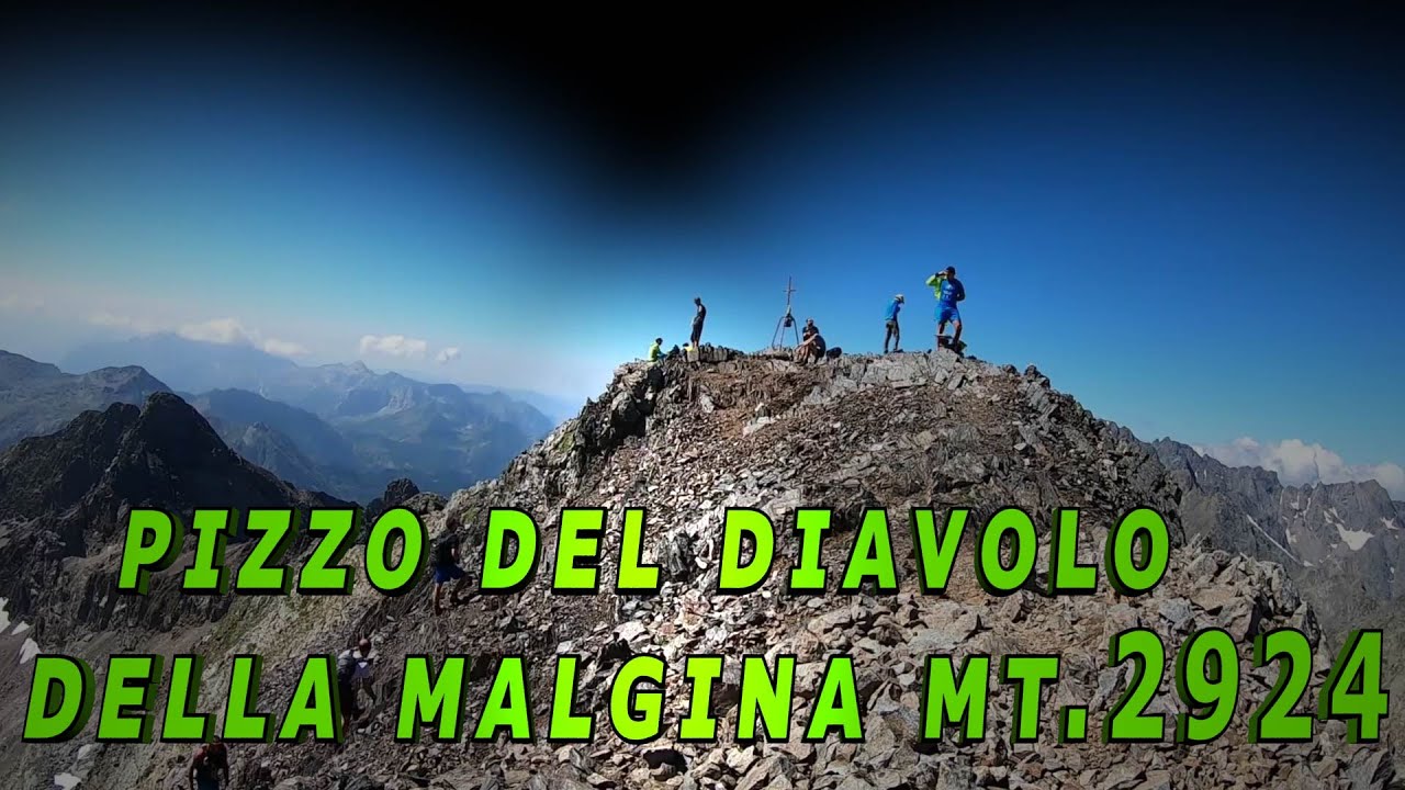pizzo del diavolo della malgina  mt.2924  e discesa dalla valmorta rifugio curò...8/8/20