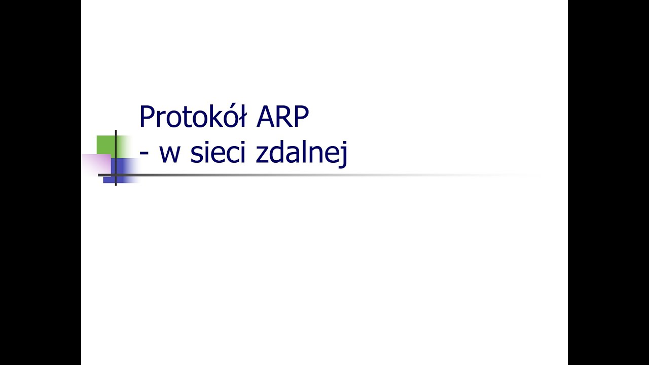 Protokół ARP w sieci zdalnej