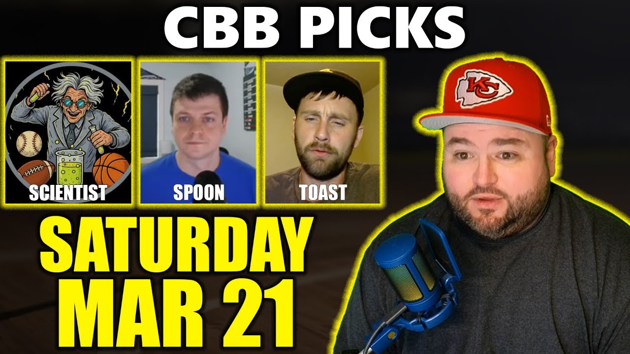 College Basketball Picks with Kyle Kirms | Saturday March 21st