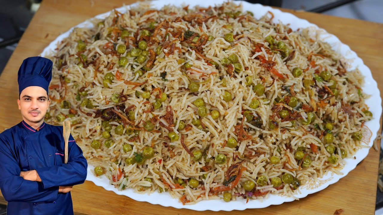 Masaladar Matar Pulao Recipe By Chef M Afzal|
