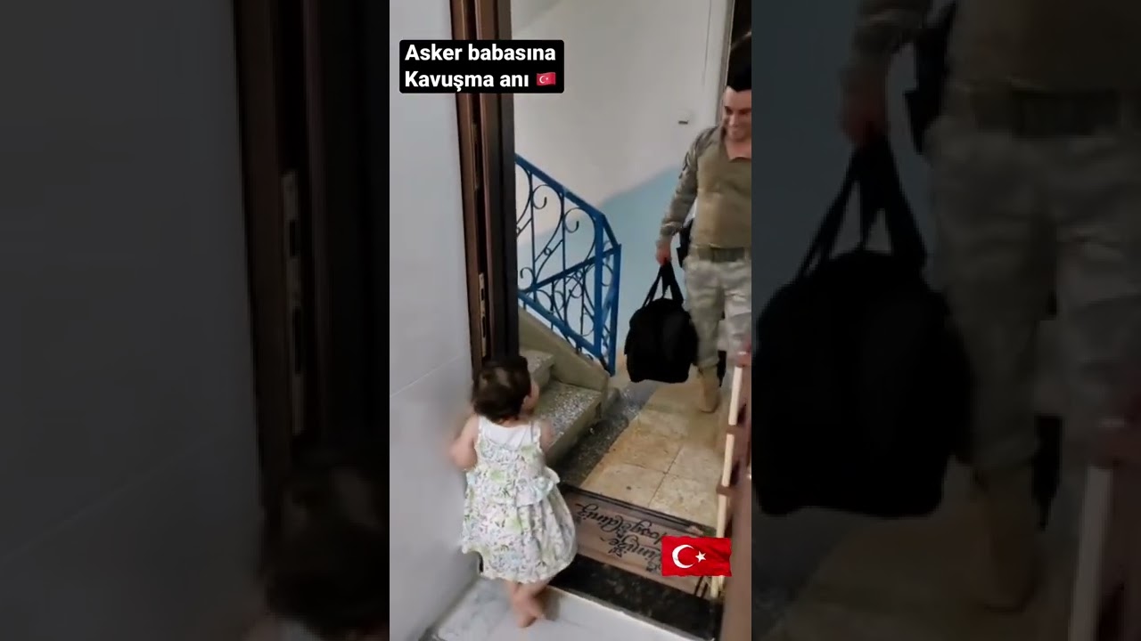 Operasyondan d&ouml;nen babaya kavuşma anı