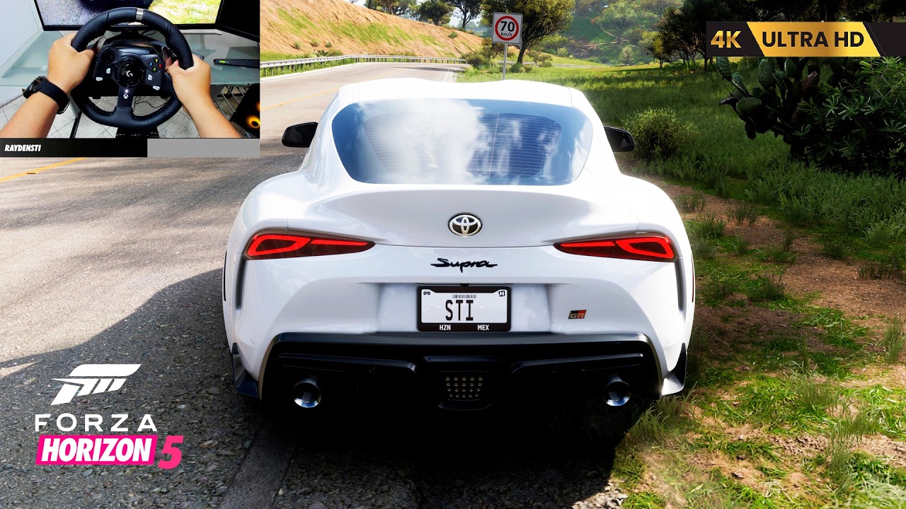 Is the Toyota GR Supra 2020 GOOD STOCK? | New Project in Forza Horizon 5 4K Ultra HD (Logitech G920)