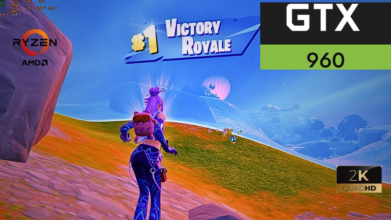 Fortnite Chapter 7 | GTX 960 4GB + Ryzen 5 5500 1440p PERFORMANCE MODE